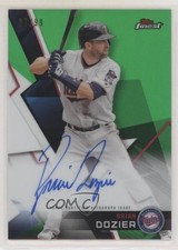 2018 Topps Finest Auto Green Refractor 37/99 Brian Dozier #FA-BD Auto 03t0