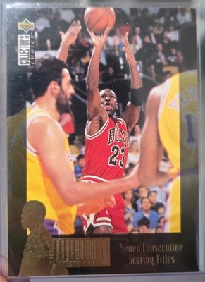 1995-96 Upper Deck Michael Jordan #JC1 Seven Consecutive Scoring Titles