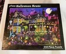 Vermont Christmas Company 550 Piece Puzzle HALLOWEEN HOUSE