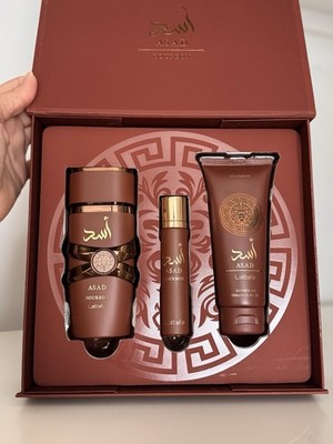 Lattafa Asad Bourbon Eau de Parfum Gift Set 100 ml Perfume Spray Fragrance
