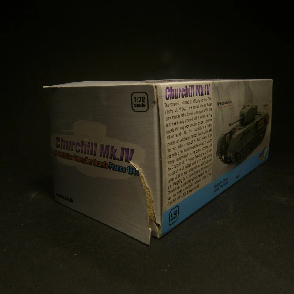 DRAGON ARMOR 1/72 60570 Churchill Mk.IV WWII Grenadier Guard France Tank Model - Immagine 3 di 4