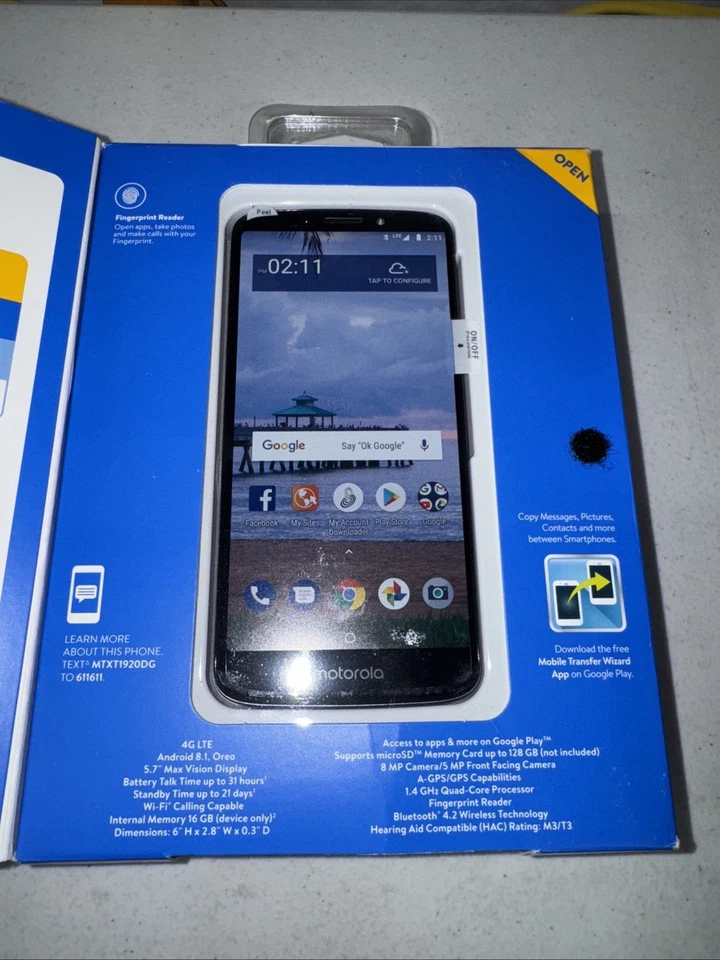 New Blue Family Mobile Moto E5 5.7 Max Display, 8 MP CAMERA - Image 4 of 4