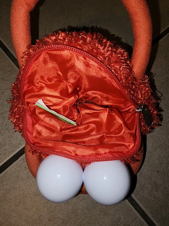 Elmo Plush Mini Coin Bag Sesame Street Zips Handles Foto 2 de 4