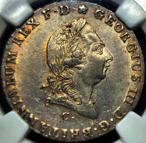 Clausthal ⅔ Thaler 1814 C George III Kingdom of Hannover Germany AU58 NGC Silver