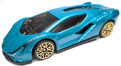 2024 HOT WHEELS LAMBORGHINI SIAN FKP 37 TEAL BLUE 1:64 DIECAST 2 7/8'' CAR BLACK