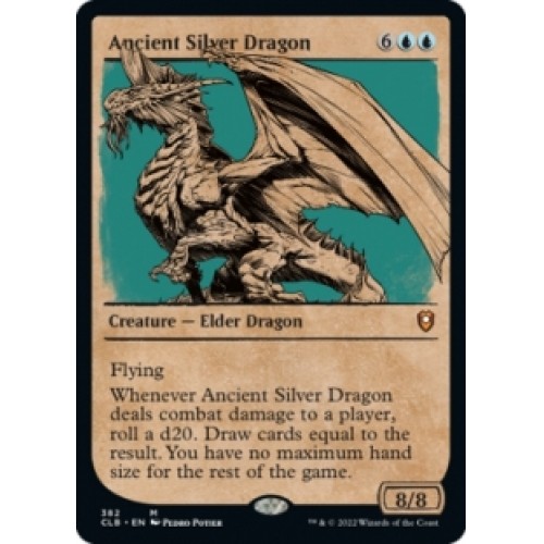 elder dragon mtg cards Ancient Silver Dragon (showcase) MTG Commander Legends: Battle For Baldur's  Gate