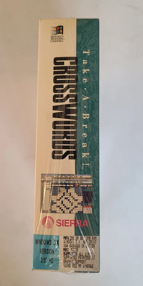 Take-A-Break Crosswords Dell (IBM PC, Sierra, 1992) - First Release - Image 2 of 4