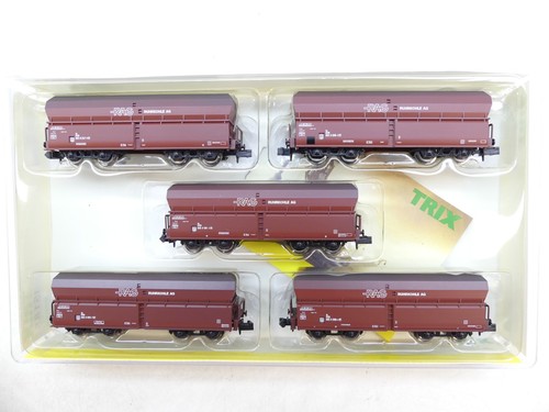 Minitrix N 15185 Selbstentladewagen-Set, RAG, NEM, NEU in OVP #60582 | Condition: Gebraucht