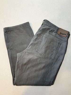 Duluth Trading Co. Flex Fire Hose Jeans Men's 36x30 Gray Stretch