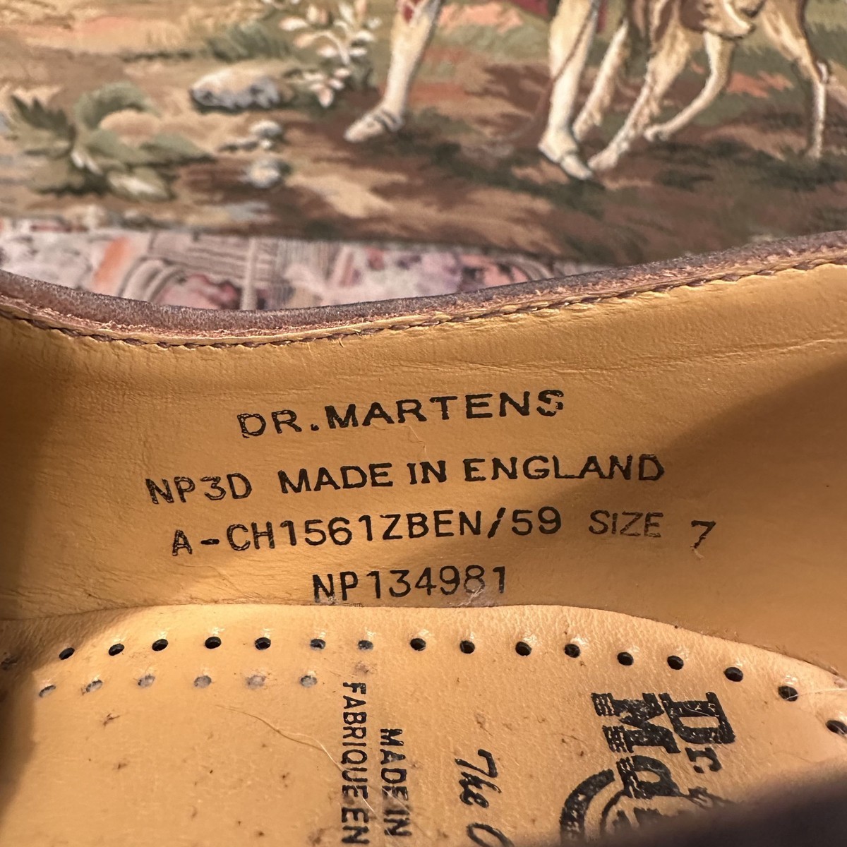 Dr Martens 4 Eye Shoes UK 7 US 8 Crazy Horse Dark Brown 1561