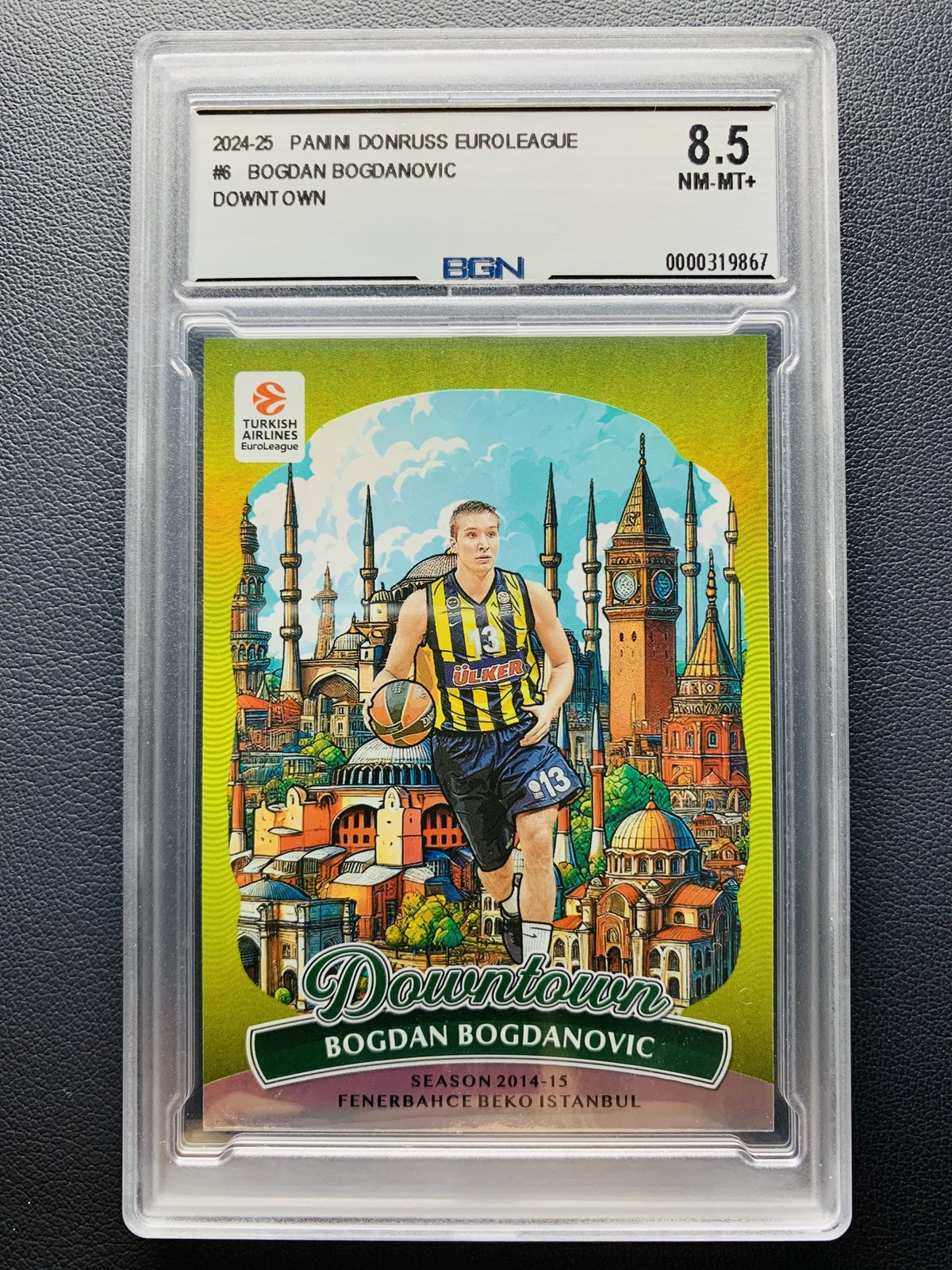 2024-25 Panini Donruss EuroLeague Bogdan Bogdanovic #6 Downtown Case Hit SSP