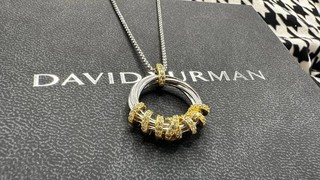 David Yurman925 Women's Silver Circle Garland Necklace
