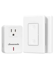DEWENWILS Wireless Remote Wall Switch and Outlet, 100ft RF Range, ETL Listed