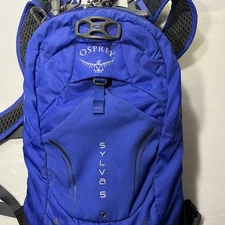 Osprey SYLVA 5 Hiking Backpack, Blue Vented, Original Hydration Bag & Raincover