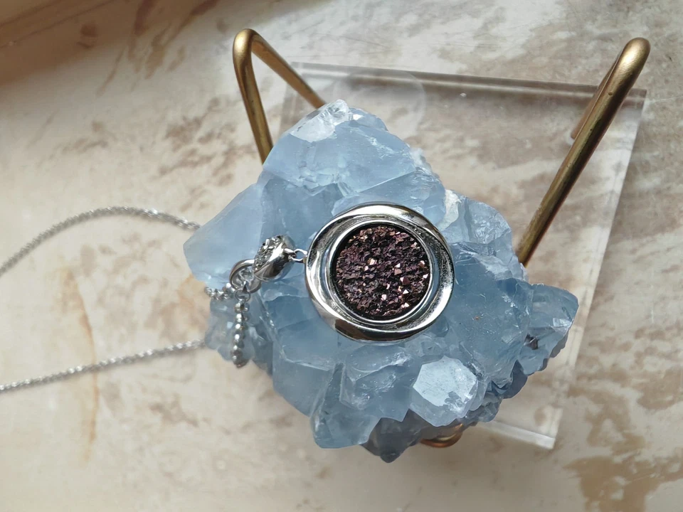 施华洛世奇水晶项链 | 优雅闪闪发光的珠宝 | 送给她礼物 | 永恒 — 第 3/4 张图片