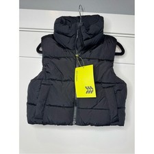 New girls XS 4/5 all in motion Black Puffer Vest for Kids
