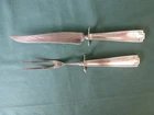 Antique Gorham Etruscan Pattern  Sterling Silver Handle Meat Carving Set