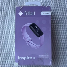 Fitbit Inspire 3 Activity Tracker Bluetooth for iOS/Android, Black/Lilac + Bands