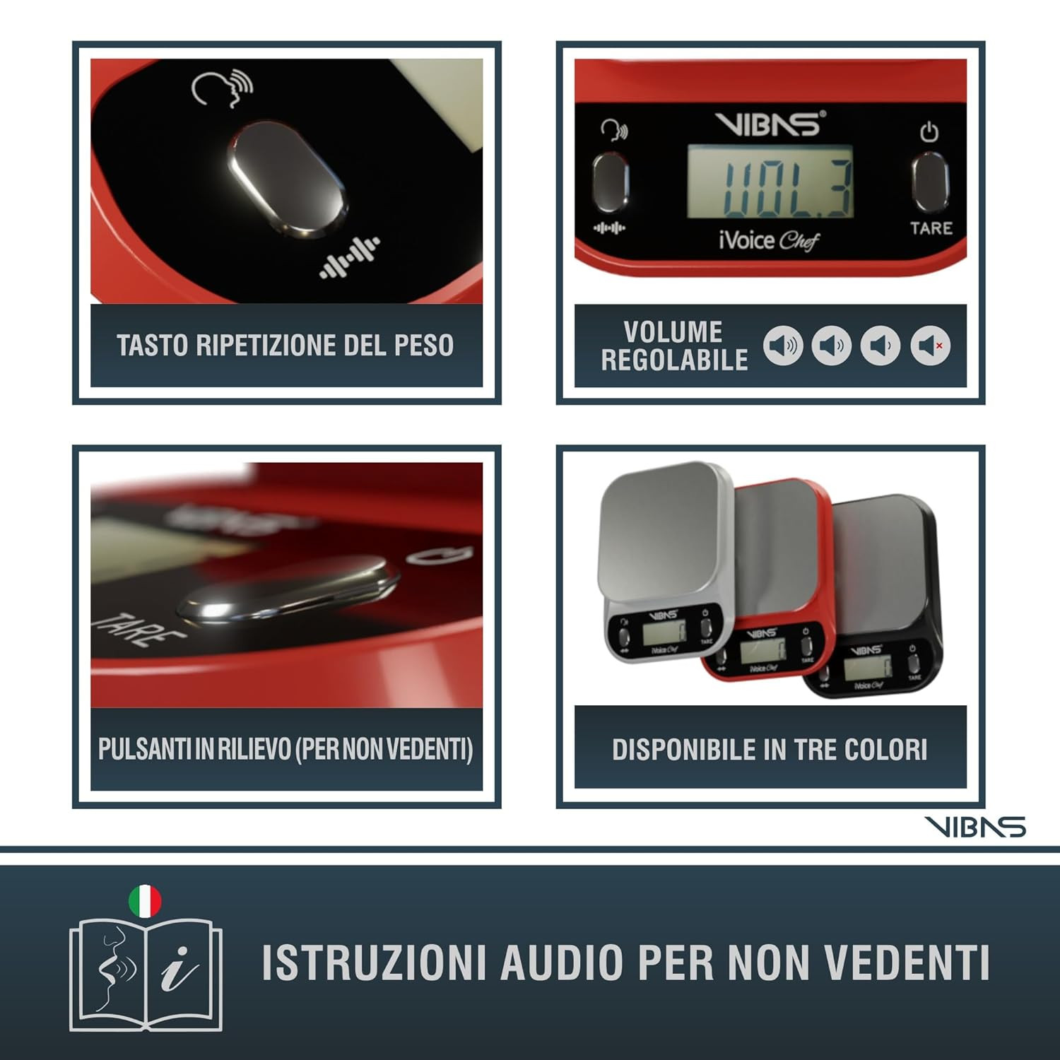 Bilancia Parlante iVoice Chef per la Tua Cucina - Facile e Precisa - 3