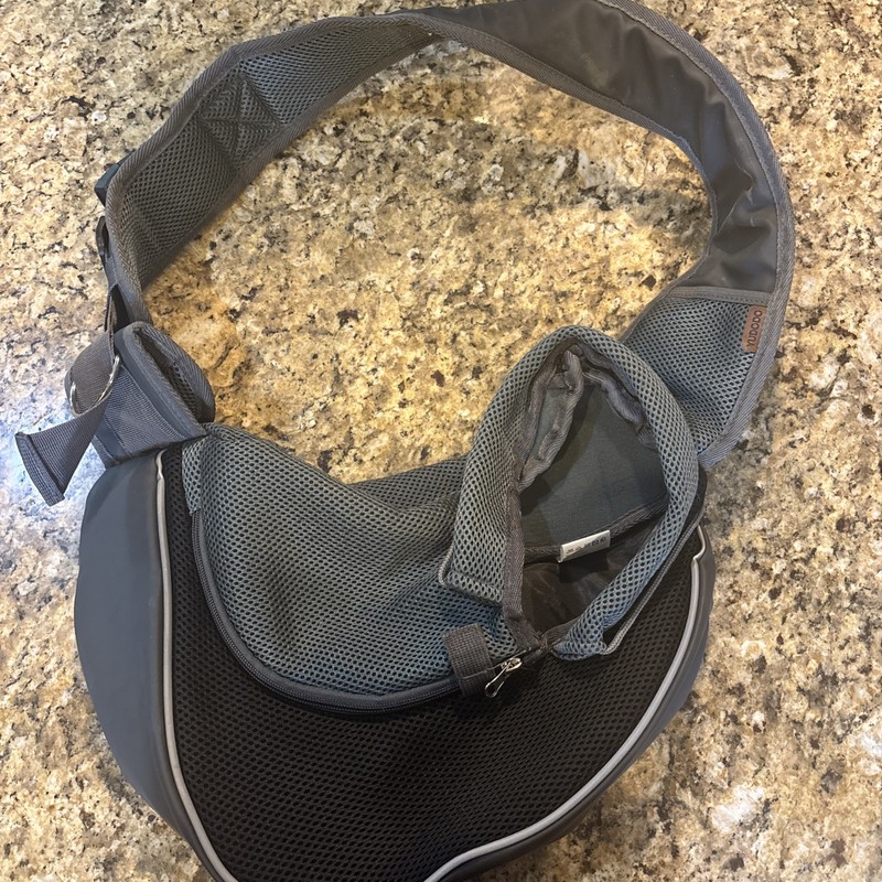 NEW YUDODO Pet Dog Cat Sling Carrier Breathable Mesh Travel Sling Bag Small Gray