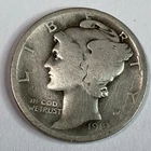 1919-S Mercury Dime. 90% Silver Coin Higher Grade