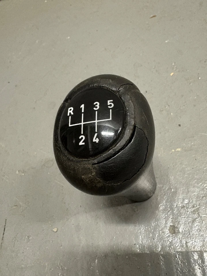 OEM BMW E34 5 Series 5 velocidades manual perilla de cambio cuero 525i 530i 535i 540i M5 Foto 2 de 2