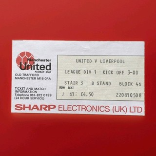 1980 MANCHESTER UNITED V LIVERPOOL League Used Match Ticket Stub RARE