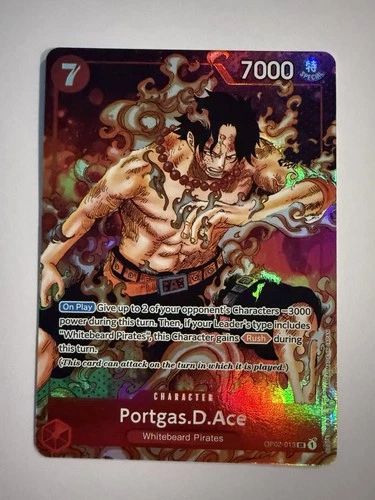 Portgas.D.Ace (Parallel) OP02-013 Paramount War Foil