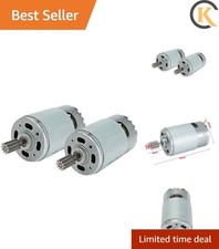 2 Pcs 550 35000RPM Electric Motor for 24 Volt Kids Ride On Car, RS550 24V Mot...
