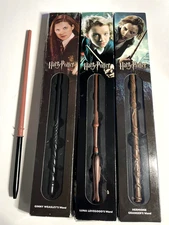 Harry Potter Wands Noble Collection Hermione Granger Ginny Weasley Luna Lovegood