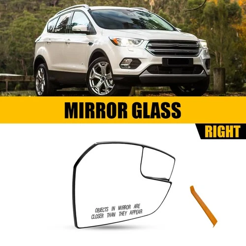 Mirror Glass NO-Heated Convex Passenger Side for 18-19 Ford Escape SEL FO1325172
