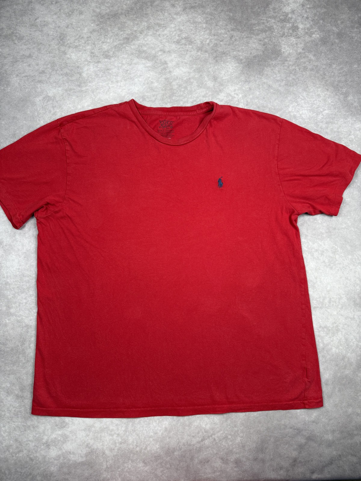 Polo Ralph Lauren camicia uomo grande rossa vestibilità classica ricamata pony maglietta casual
