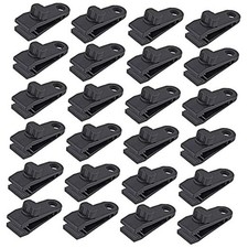 24 Pcs Tarp Clips, Heavy Duty Lock Grip, Reusable Tarp Clamps for 24pcs Clips