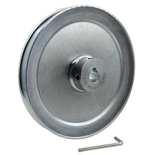 V Belt Pulley, AB700-5/8, 5/8 Bore, 7 OD, Single Groove, Carbon Steel