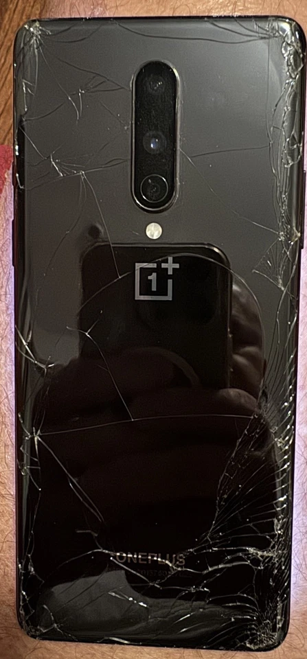OnePlus 8 5G 128GB Nord Gray (T-Mobile) Fast Ship Good Used Broken Cracks Front - Image 4 of 4