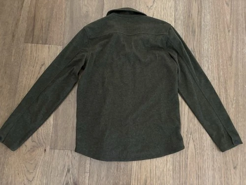Civil Society Men’s Small S Green Knit Bennett Shirt Jacket Snaps Shacket image 3