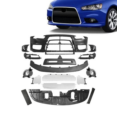 EVO Style Front Bumper Complete Set For Mitsubishi Lancer 2008-2015 MI1000320