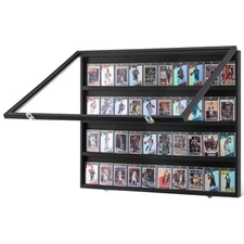 36 Graded Sports Card Display Case 30.5 x 24.3 x 2.1 in 98% UV Protection