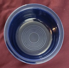 Fiesta Ware - 4.75" Cobalt Blue Fruit Bowl - Stoneware - Made In USA - EX