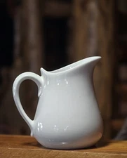Simple Dining Classic White Pitcher Kitchen Decor 5 1/2" x 5 1/2" Farm House