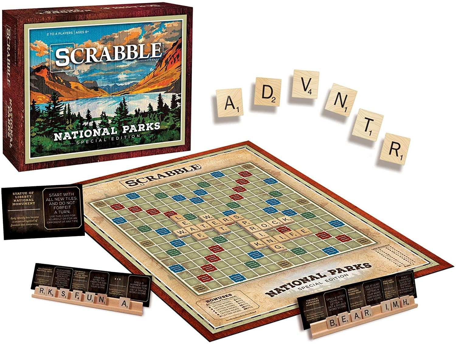 Scrabble National Parks Edition Board Game for Ages 8 and Up by Hasbro