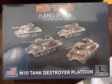 Battlefront Flames of War American UBX72 M10 Tank Destroyer Platoon Sealed