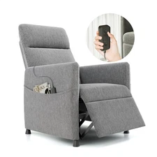 Power Recliner Chair for Adults Modern Fabric Electric Recliner Footrest