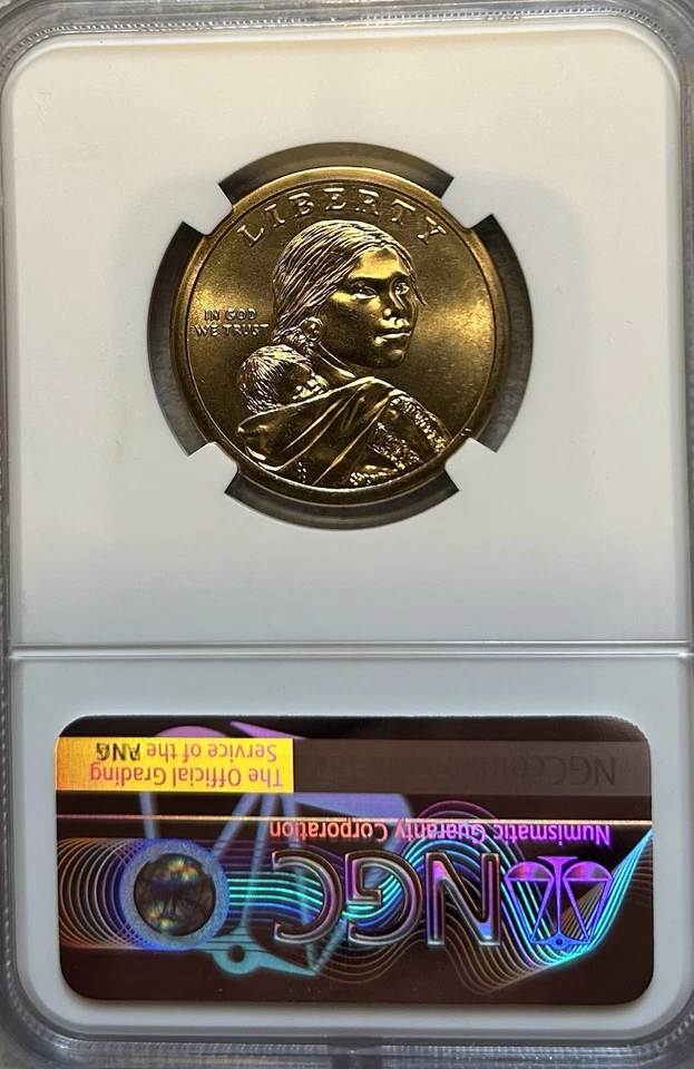 2021 P SACAGAWEA DOLLAR NGC MS69 ER SPOTLESS POP 14 - Image 3 of 4