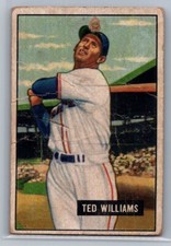 1951 Bowman - Ted Williams #165 - HOF PR *TEXCARDS*