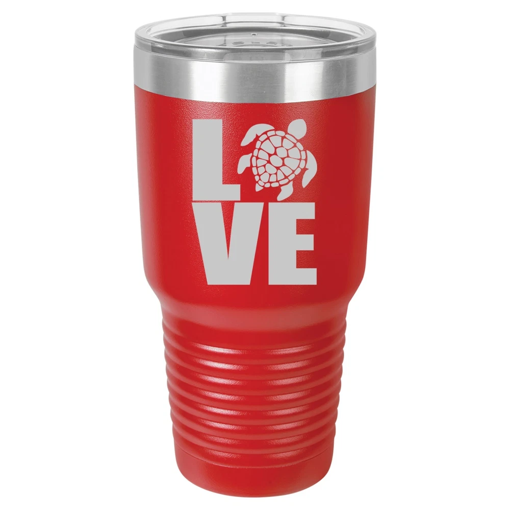Tumbler 20oz 30oz Travel Mug Cup Insulated Stainless Steel LOVE Sea Turtle Tumbler 20oz 30oz Travel Mug Cup Insulated Stainless Steel LOVE Sea Turtle