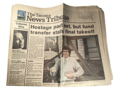 Vtg Tacoma News Tribune Jan 19 1981 I Ran Hostage Pact