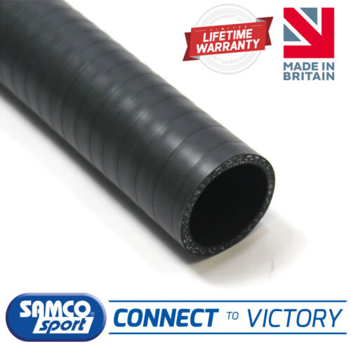 Samco Sport Straight Silicone Coolant Hose OEM Look Black Intercooler Induction - Afbeelding 1 van 4