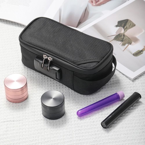 Smell Proof Bag with Combination Lock Tobacco Pipe Pouch Bag File Organizer Case - Picture 11 of 16