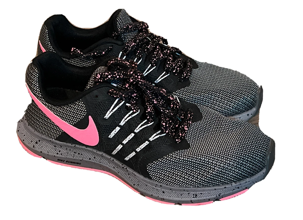 Run Swift Trail FITSOLE Running Shoes Black/Gray/Pink Womens eBay